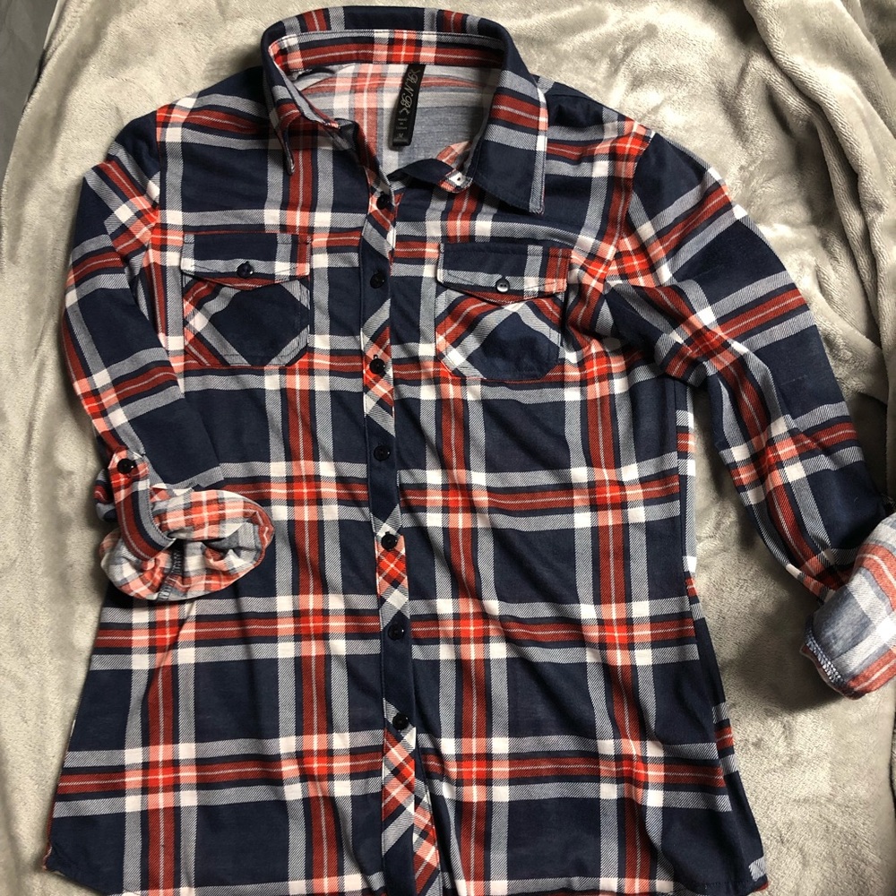 blue flannel!